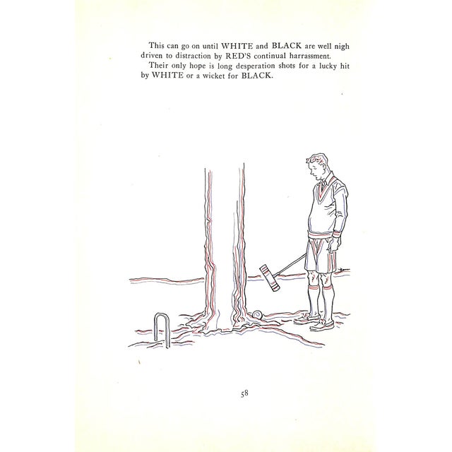 "Croquet Rules and Strategy for Home Play" Book 1957 Brown, Paul For Sale In New York - Image 6 of 12