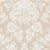 Schumacher Simone Damask Wallpaper in Stone For Sale