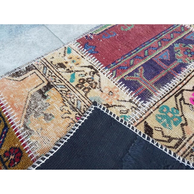 Mid 20th Century Anatolian Handknotted Wool Rug For Sale - Image 6 of 10
