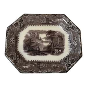 Early 19th Century John Alcock Platter Vincennes Cobridge Made Patterned Platter