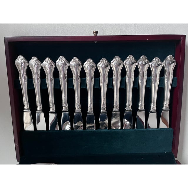 Metal 1960's Danish 'Alta' Silver-Plated Cohr Flatware-Service 12-Storage Box For Sale - Image 7 of 9