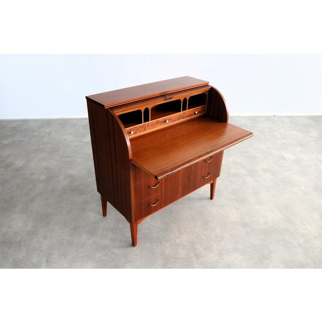 Wood Vintage Secretary from SMI, Sweden, 1960s For Sale - Image 7 of 12