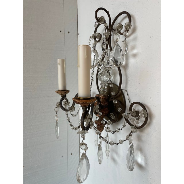 Italian 1920s Italian Sconces - a Pair For Sale - Image 3 of 6