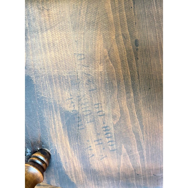 Wood 1970 Virginia House Gold Stenciled Colonial Rocking Chair For Sale - Image 7 of 12