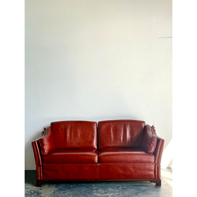 Late 20th Century Vintage Boho Leather Knole Sofa For Sale - Image 5 of 9