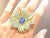 Bochic "Orient" Natural Opal & Blue Topaz Cocktail Ring Set 18K Gold&Silver For Sale - Image 16 of 18