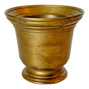 Antique Gilt Bronze Urn Mortar
