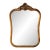 Antique Rococo Giltwood Wall Mirror, 19th Century Hand-Carved Crest, 26” X 37” For Sale