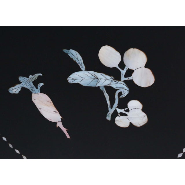 Black Large Antique Victorian Chinoiserie Black Lacquer Dressing Screen, 1900 For Sale - Image 8 of 13