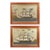 Pair of Royal Navy Sailor’s Woolworks by the Same Hand With Trapunto Sails For Sale