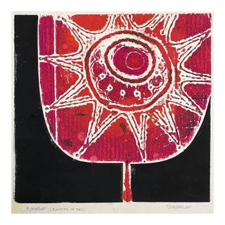 1970s Tina Blakeslee Abstract Serigraph For Sale