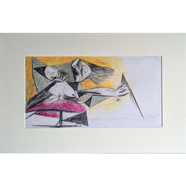 Pablo Picasso, Woman and Child II: Preparatory Sketch for Guernica, Lithograph For Sale - Image 6 of 6