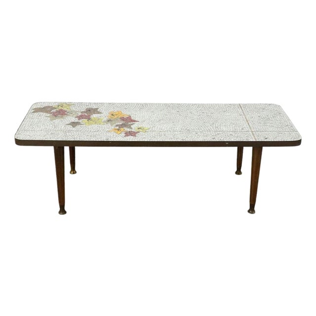 1950s Mosaic Coffee Table by Genaro Alvarez For Sale