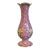 Antique Early 19th Century English Regency Pink Porcelain Baluster Vase in the French Louis XVI Taste For Sale