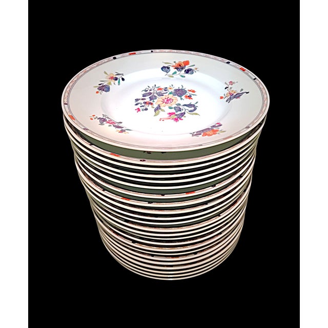 Raynaud Limoges: superb table service decorated with bouquets of flowers and braids, in the Chinese style of the East...