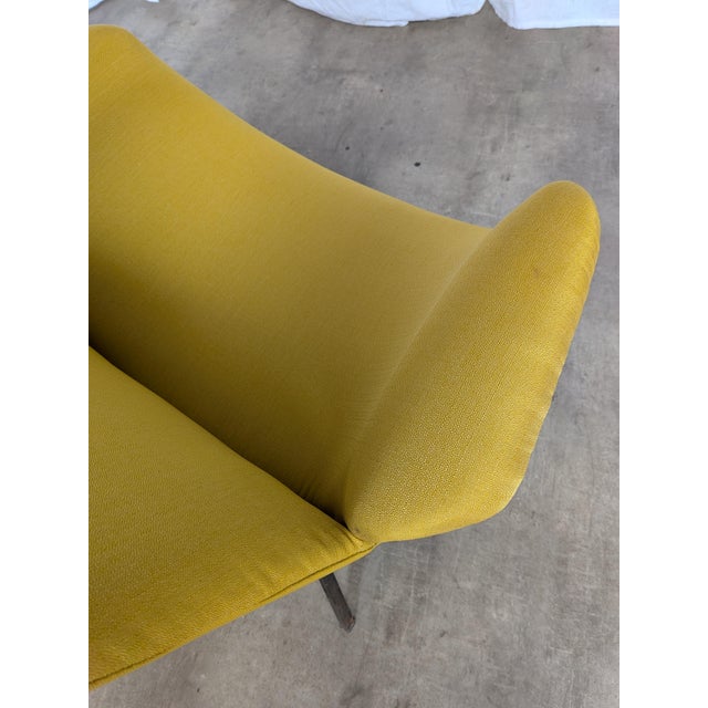 Yellow Mid-Century Modern Cocktail Chair in Yellow, 1970s For Sale - Image 8 of 18