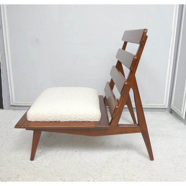 Mid 20th Century Sculptural Mahogany Lounge Chairs - a Pair For Sale - Image 5 of 11