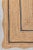 Navy Natural Jute Wave Scallop Rug 3x12 Ft. For Sale - Image 6 of 12