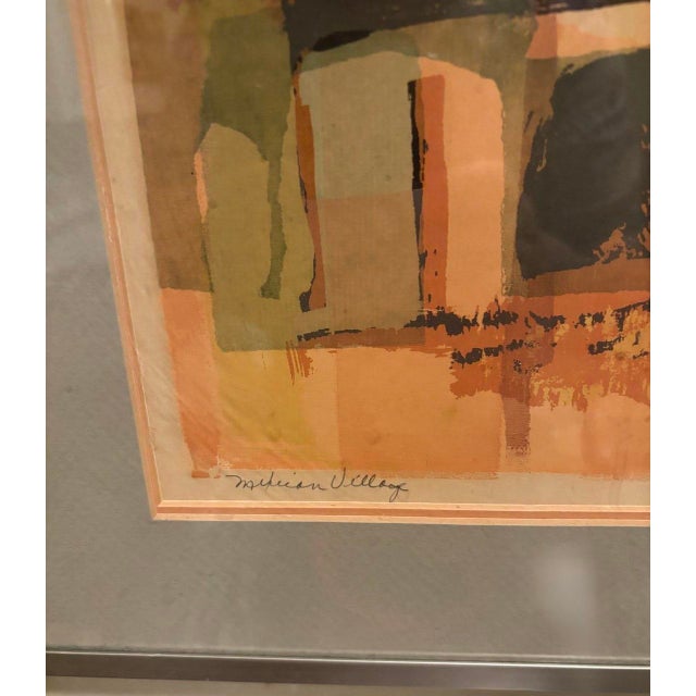 Abstract 1970s Lynn Fash Mexican Village Painting For Sale - Image 3 of 4