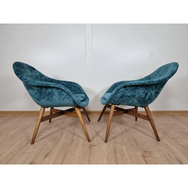 Set of Shell Armchairs by Miroslav Navratil For Sale - Image 3 of 7