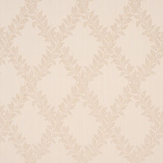 Schumacher Tyninghame Trellis Fabric In Ivory For Sale