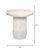 Contemporary Studded Side Table, White Washed Wood For Sale - Image 3 of 7