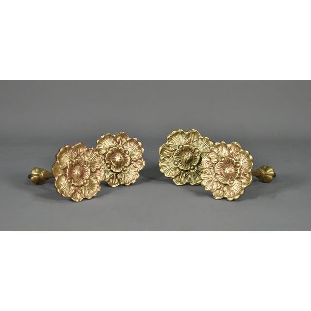 French Bronze Curtain Tie-Backs, Early 20th Century, Set of 4 For Sale - Image 9 of 14
