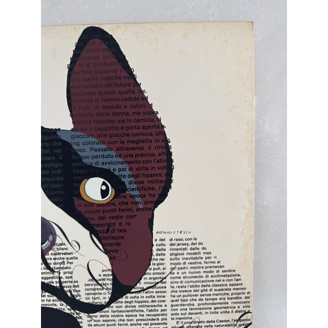 Armando Testa, Cross-Eyed Dog, 12-Color Silkscreen, 1967 For Sale - Image 4 of 9