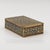 1900 - 1909 1900s Gilt Brass and Blue Enamel Cigarette Box With Floral and Geometric Decoration For Sale - Image 5 of 6