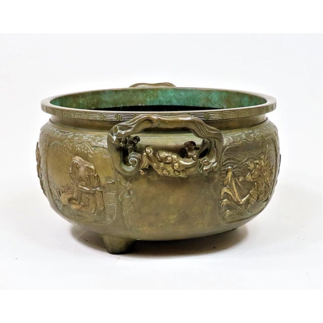 19th Century Japanese Bronze Jardinière For Sale In Chicago - Image 6 of 11