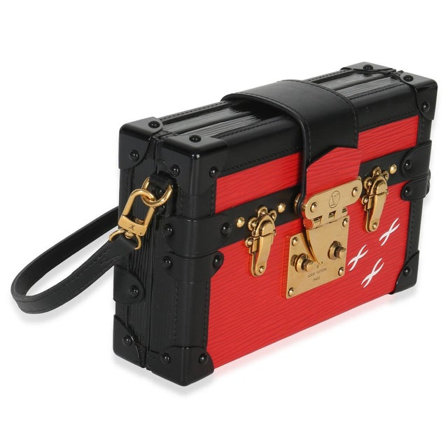 Contemporary Red Black Epi Petite Malle For Sale - Image 3 of 8