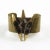 Metal French Sculptor Henri Nogaret 1960s Brutalist Bronze Cuff Bracelet For Sale - Image 7 of 9