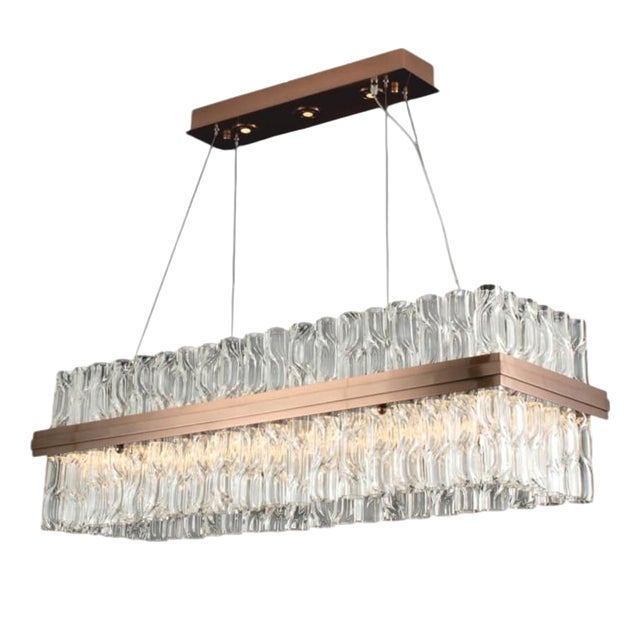 Collection Eris Chandelier in Metal and Glass by Jago For Sale