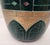 Green Pair Large Postmodern Vintage Green and Gold Floor Vases For Sale - Image 8 of 13