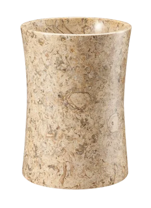 Tan Marble Waste Bin