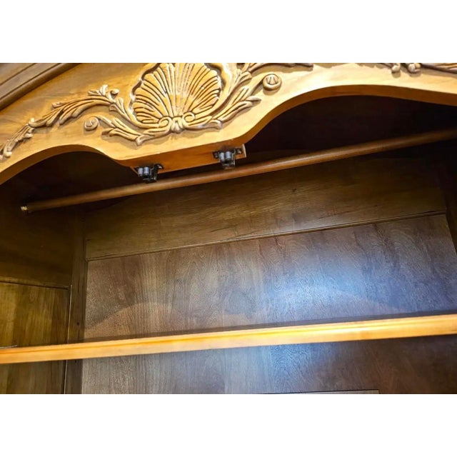 French Country 1930s Ethan Allen Country French Legacy Armoire For Sale - Image 3 of 6