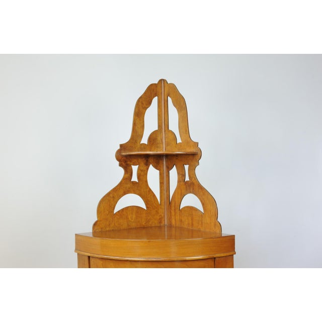 Corner Cupboard with Rounded Front, Early 20th Century For Sale - Image 11 of 14