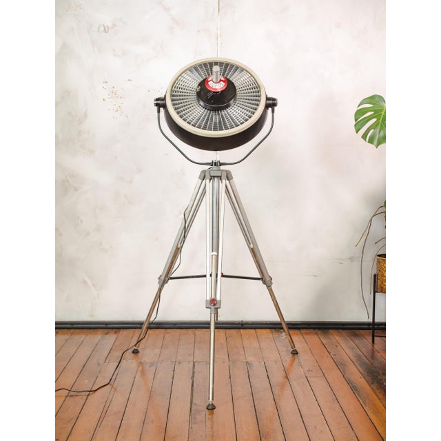 Black Vintage Industrial Black Hospital Operating Lamp on Bilora Tripod, 1980s For Sale - Image 8 of 18
