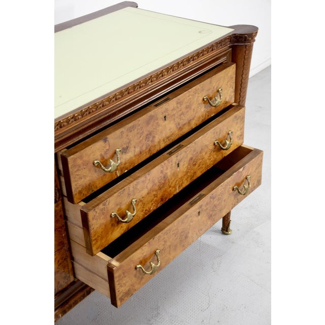 Italian Art Deco Walnut Chest of Drawers, 1930s For Sale - Image 6 of 11