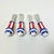 1970s Americana Boho Chic Arts & Crafts Stars & Stripes Spreader Knives - Set of 4 - 4th of July For Sale - Image 6 of 8