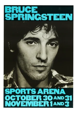 Bruce Springsteen at La Sports Arena Concert Poster, 1980