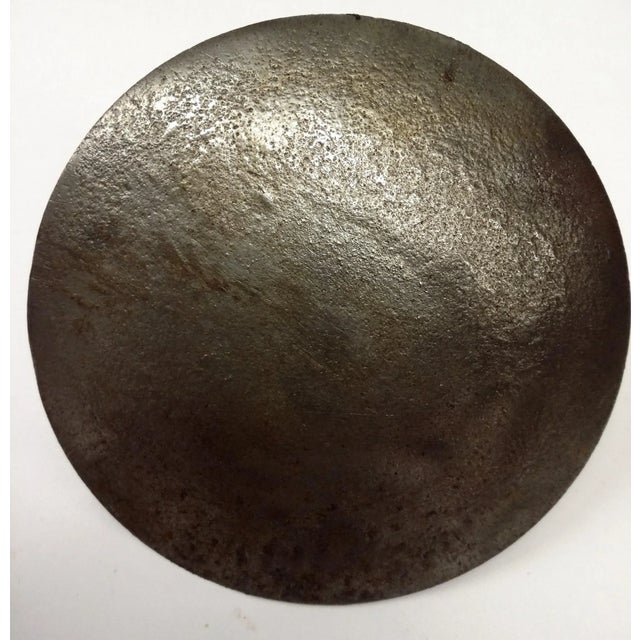 Metal WWI Solid Iron Nail Head Art Ring Holder For Sale - Image 7 of 9