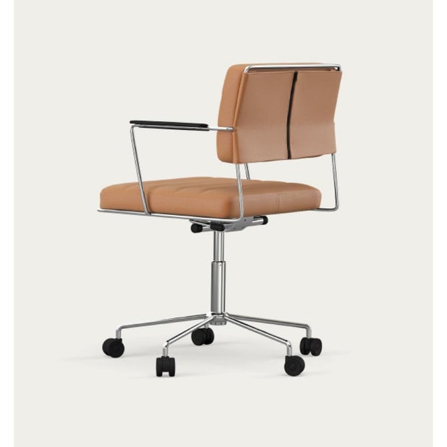 Henrik Tengler Time Chair Frame: Chrome, Upholstery: Silt for One Collection For Sale - Image 4 of 13