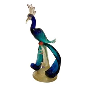 1960’s Venetian Glass Large Bird of Paradise
