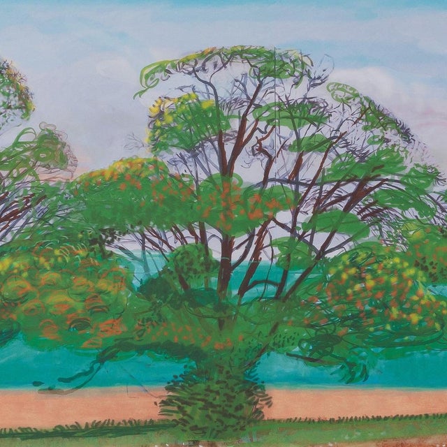 Autumn in Thixendale Poster after David Hockney For Sale - Image 5 of 6