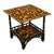 Modern Vintage Painted Square Low Table with Shell Découpage For Sale - Image 3 of 11