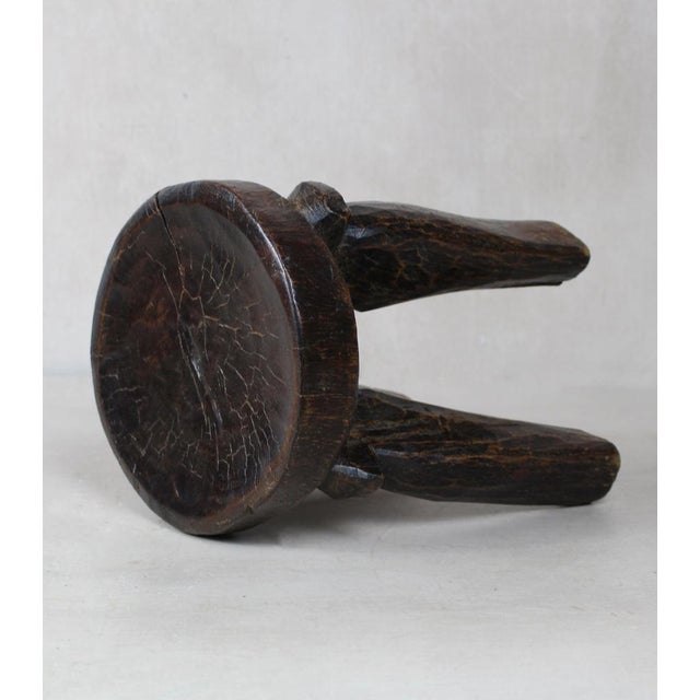 Hehe Iringa Stool in Wood For Sale - Image 6 of 7