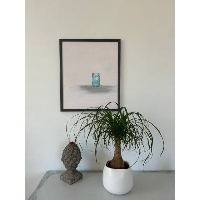 2020s Hope in a Glass With Pale Pink Air Original Painting by Natalie Mitchell/Sette Design For Sale - Image 5 of 9