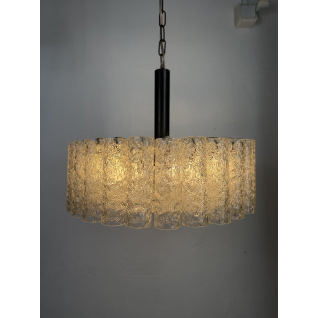 Ice Glass Pendant Light from Doria Leuchten, Germany, 1970s For Sale - Image 12 of 18