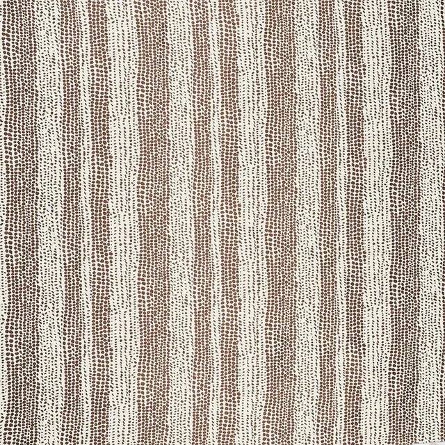 Sample - Schumacher Glamourpuss Fabric in Java For Sale